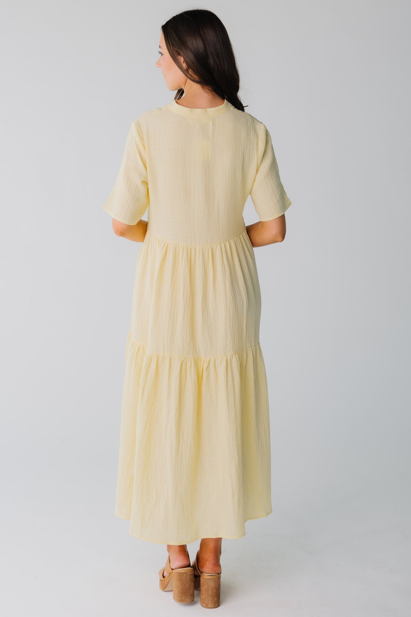 Brass & Roe Pondering Gauze Straight Sleeve Dress