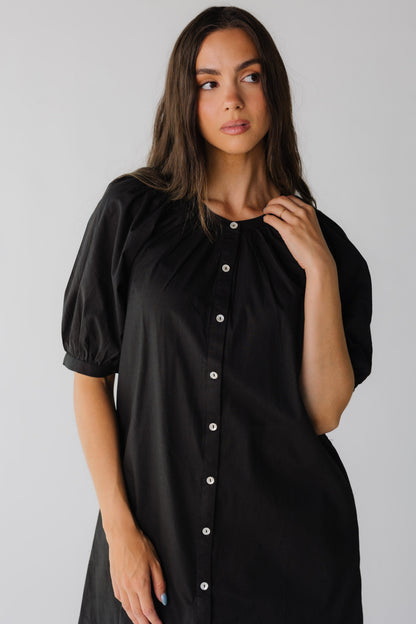 Citrus Seaside Button Down Knee Dress
