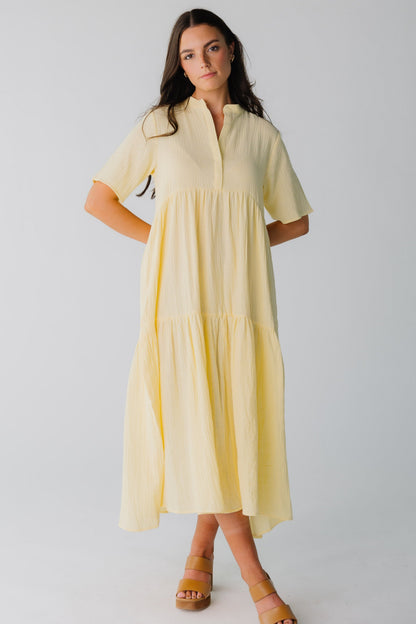 Brass & Roe Pondering Gauze Straight Sleeve Dress
