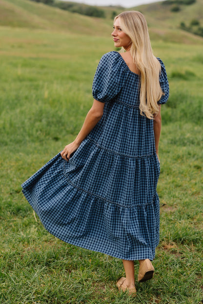 Brass & Roe Charity Tiered Midi Dress